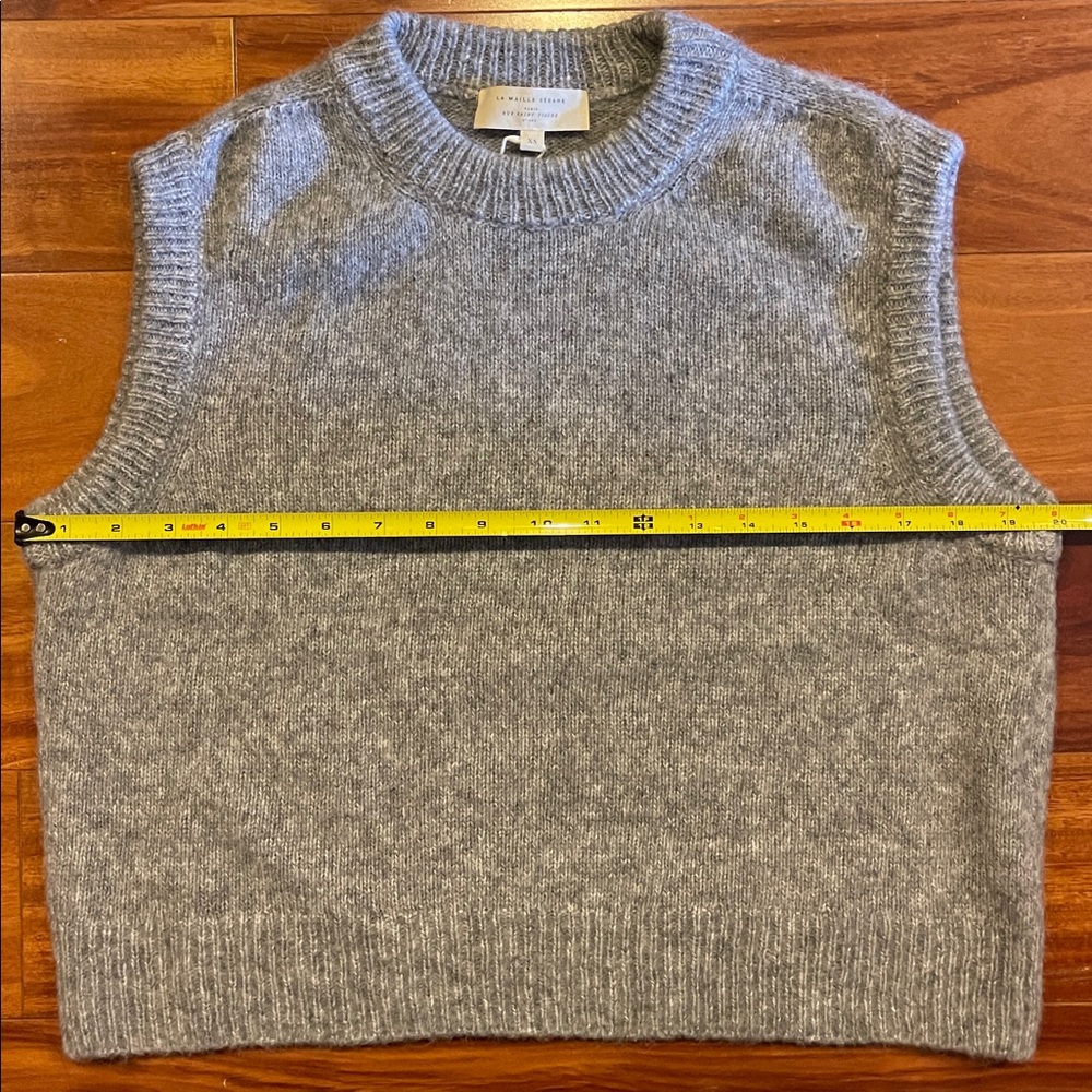 Sezane Samuel vest grey XS new with tags NWT - Picture 6 of 8